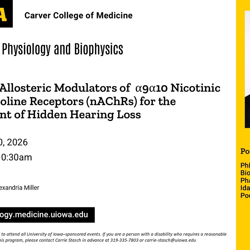 Molecular Physiology and Biophysics Seminar, Pooja Sapkota promotional image